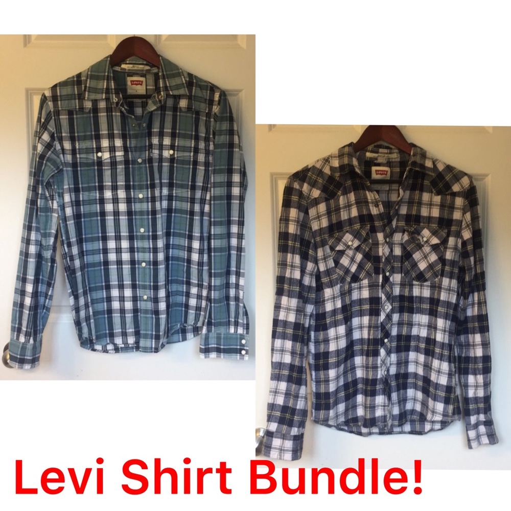 Levi’s Plaid Button Up Long Sleeve Bundle